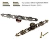 2PCS Retro Door Handle Metal Knob Cabinet Handle Brass Bronze