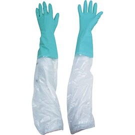 Towa Corporation 721-G-M Fleur Gloves with Arm Cover, Vister Arm Cover, Green, M