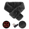 Electric Heated Scarf Soft Warm Temperature Adjustable Washable USB Heating