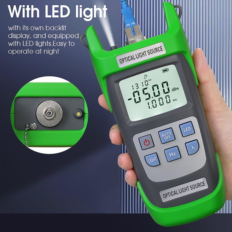 A-D1315 Optical Light Source, Optical Fiber Tester Single Mode Dual