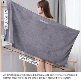 2 Pack Large Microfiber Hair Towel,Hairs Wraps for Women Wet,Fast Drying Turban,Super Absorbent Drying Towel with Elastic Strap Anti Frizz Head Towels Wrap for Curly