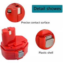 For Makita 2Pack 14.4 VOLT BATTERY For MAKITA 1433 1434 1435 1420 1422 1435F 14.4V Cordless