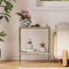 20" Square Sintered Stone End Table, Modern Marble Look Side