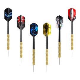 Accmor Metal Tip Darts, Steel Tip Darts, Professional Metal Darts, Darts Metal Tip Set, Metal Darts for Dartboard,18 pcs ﻿