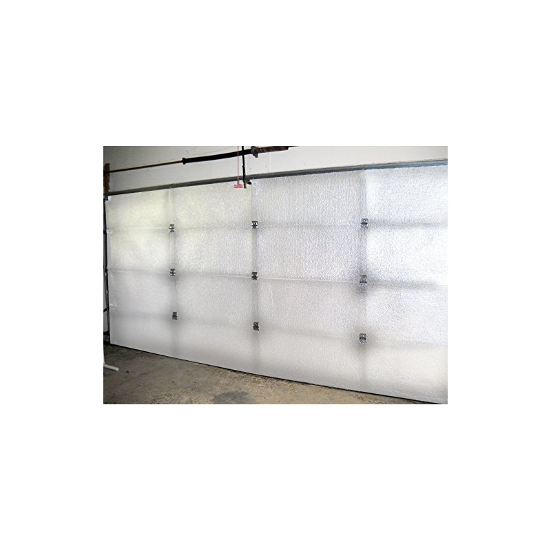 NASA TECH Reflective White Platinum Double Car Garage Door Insulation