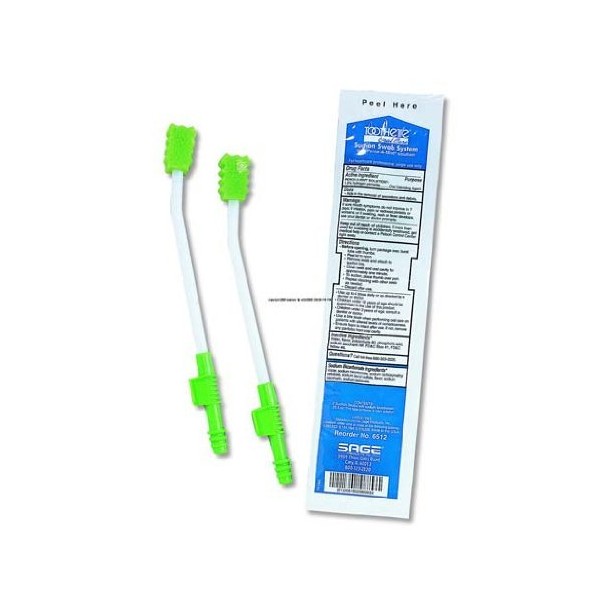 Pack of 2 Toothette Plus Suction Swab Single-Use System SAGE PRODUCTS .