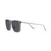 Coach HC8356 Sunglasses, Transparent Dark Grey/Dark Grey Solid, 56 mm