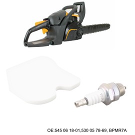 Briny River 1 Set Chain Saw Service Kit Includes Spark Plug Air Filter Fuel Filter Compatible with McCulloch CS340 CS380 Chainsaws