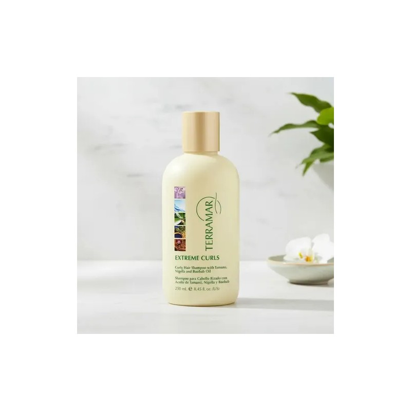 Set Shampoo Y Acondicionador Terramar Extreme Cabello Rizado