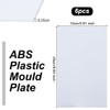 OLYCRAFT 6 Sheets White ABS Plastic Sheet 25x15cm ABS Plastic