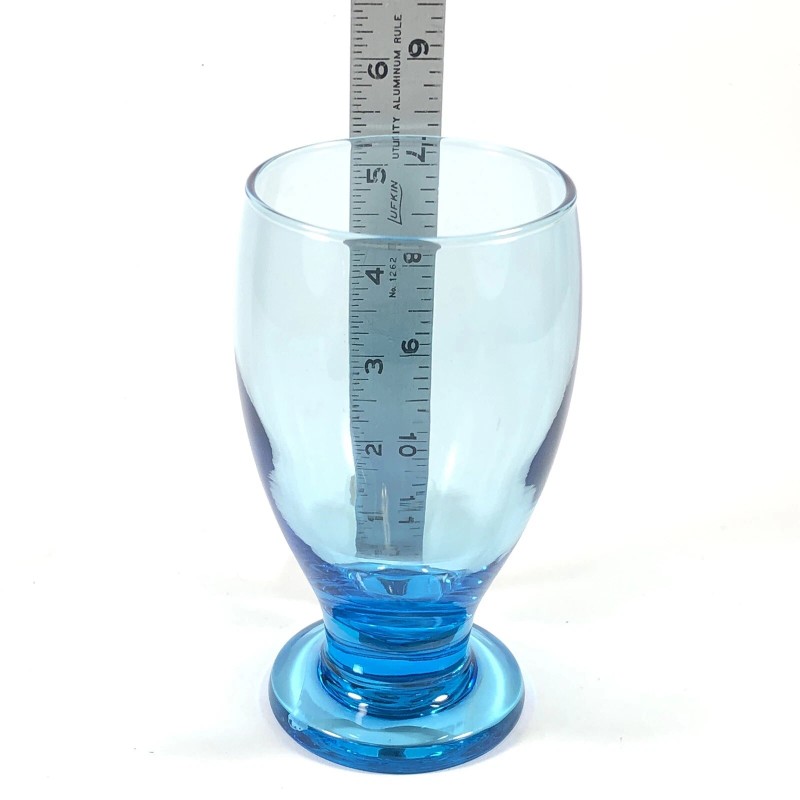 Cristar 2ct NWT Cristar SKY BLUE Lexington Water Goblets Footed