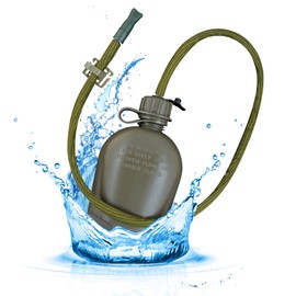 US Military Canteen Straw Kits (OD Green with Canteen)