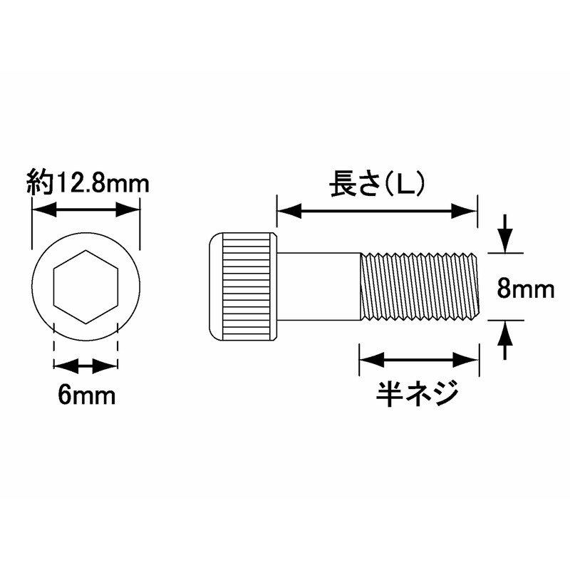 POSH M8X35 900835-K2 Motorcycle Cap Bolts, Stainless Steel, Black, 2