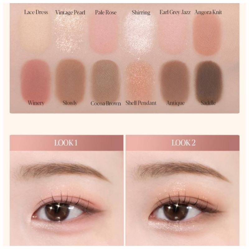 ESPOIR Eye Core Palette 9g, Color:07 Pink Oat Latte