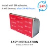 6-Slot Stainless Steel Toothbrush Holder with Cover - Wall Mounted,