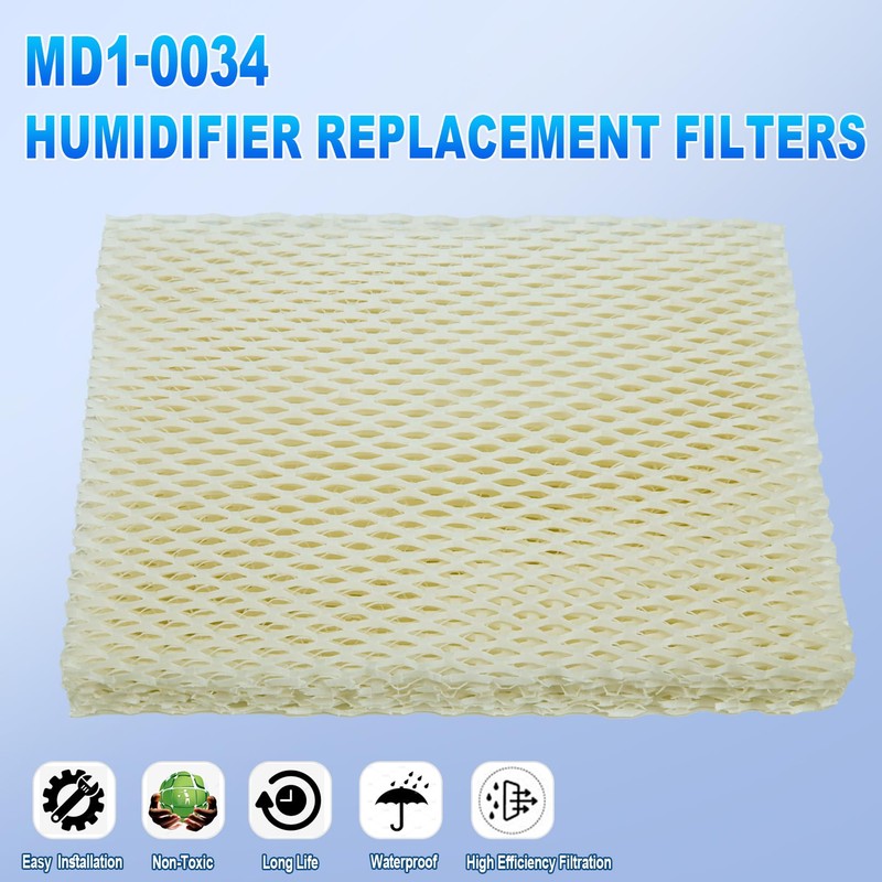 LIYYOO MD1-0034 Humidifier Filters, Replacement Humidifier Wick Compatible with Vornado