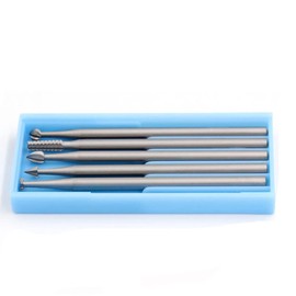 Engraving Bits Set, 6 Pieces Professional Tungsten Steel Rotary Cutters Blades with 2.35 Shank for Carving, Milling and Drilling (Large)