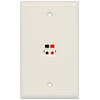 RiteAV - 1 Port Speaker Wall Plate - Light Almond