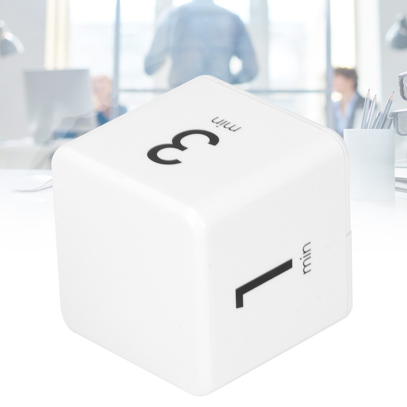 Gravity Sensor Cubic Digital Timer with Display Time Management for