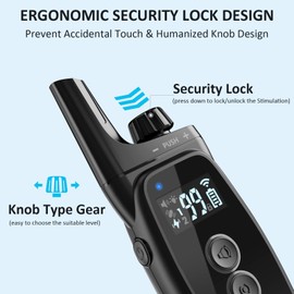 ABBIDOT Dog Training Collar with 5 Training Modes, 3300FT Shock Collar with Remote, Waterproof Electric Dog Barking Collar (8-120 lbs)