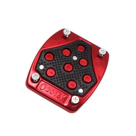 ACROPIX Motorcycle Brake Pedal Pad Cover Universal Black Red 1pcs
