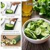 Spiral Cutter for Veggies–Stainless Steel Vegetable Spiralizer for Zucchini, Potato,
