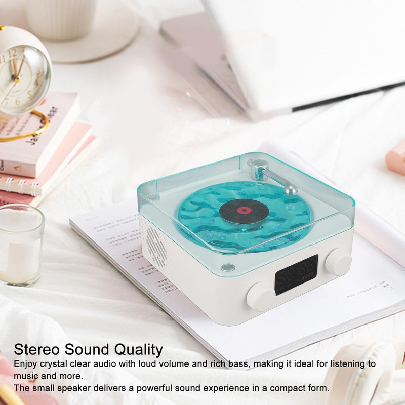 Bluetooth Record Player, 3 in 1 Vinyl Speaker in Record