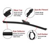 XhuangTech Car Rear Windshield Wiper, ABS Plastic Black Windscreen Wiper