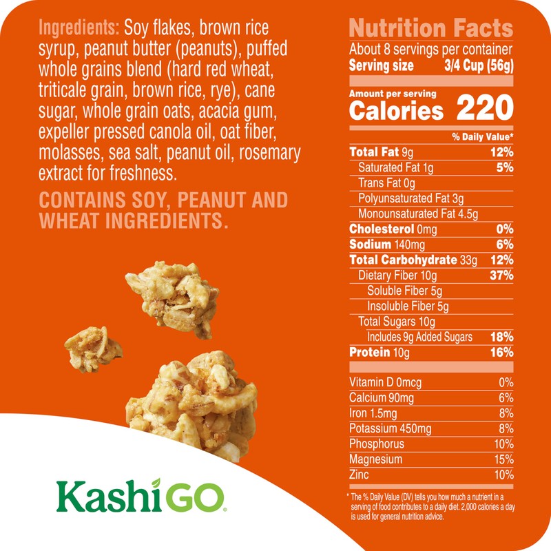 Kashi GO Protein Cereal, 10g Protein, 10g Fiber, Variety Pack