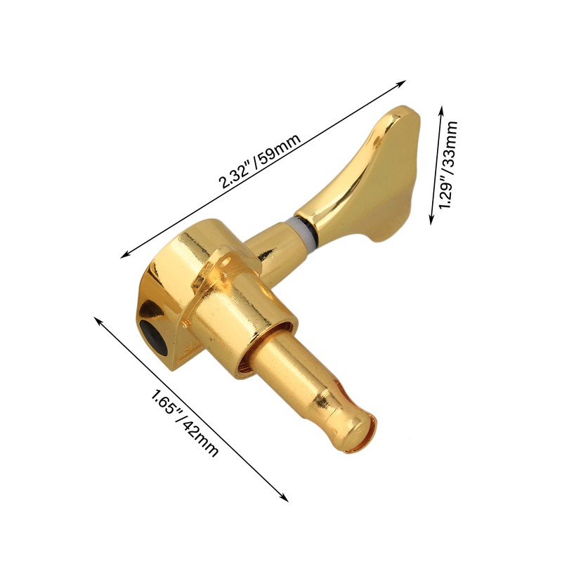 BQLZR Gold Electric bass Tuners Machine Heads Tuning Pegs 2L2R