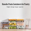 Hanobe Pasta Containers for Pantry Large Spaghetti & Noodle &
