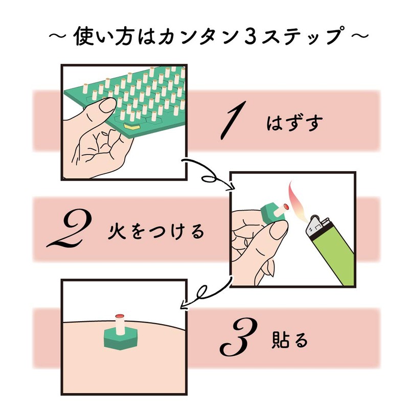 Yamasho Medical 家庭用お灸 灸 台紙タイプ 100壮 ×1箱