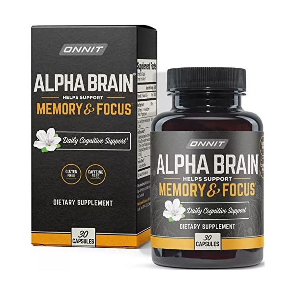 Onnit Alpha Brainsuplemento Nootropic Brain, Rlx9u