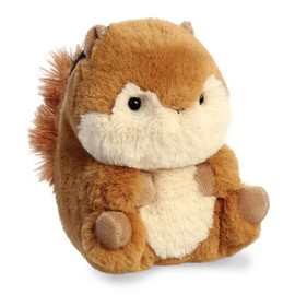 Aurora® Round Rolly Pet™ Romper Chipmunk™ Stuffed Animal - Adorable Companions - On-The-Go Fun - Brown 5 Inches