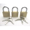 AII IB-014 Padlock with 3 Keys, Width of Main Unit,
