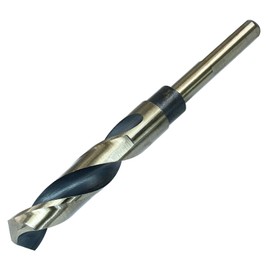 Litoexpe Reduced Shank Twist Drill Bits 16.5mm with 10mm (3/8") Shank, Titanium Coated High Speed Steel 4341, Ideal for Stainless Steel Aluminum Alloy Metal Copper Plastic Wood