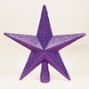 Purple 20cm Shatterproof Tree Top Star Premier Christmas Tree Decoration