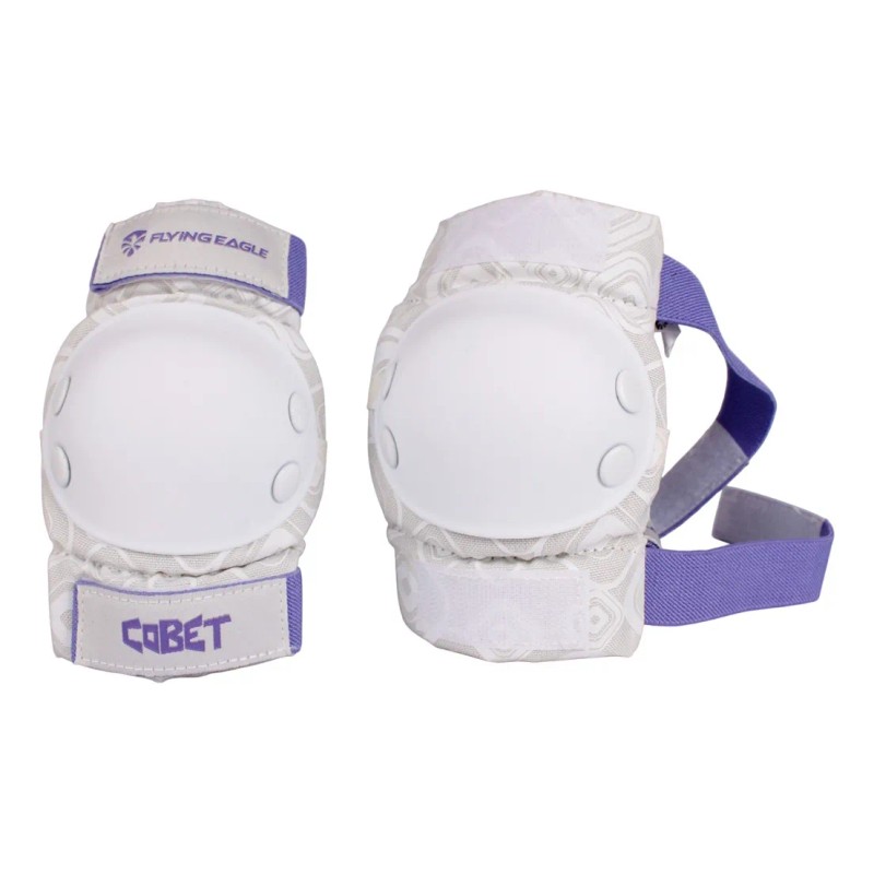 Set De Protecciones Marca Flying Eagle Modelo Cobet Blanco Con