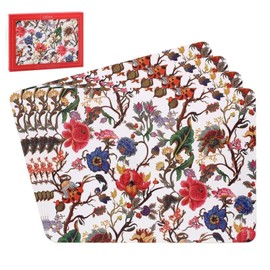 The Leonardo Collection Anthina Table Place Mats Set of 4 | Non Slip Washable Table Mats For Dining | Easy to Clean and Mantain Table Mats | Set of 4 Printed Designer Placemats