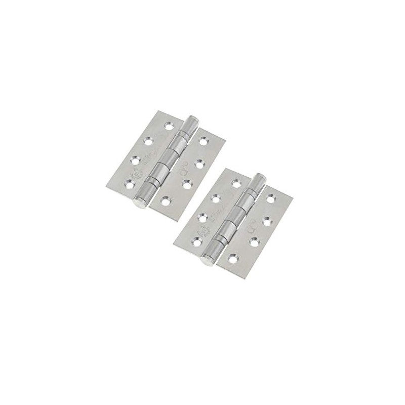 Stainless Door Hinges Ball Bearing 4" - 102x76x3mm Fire Door