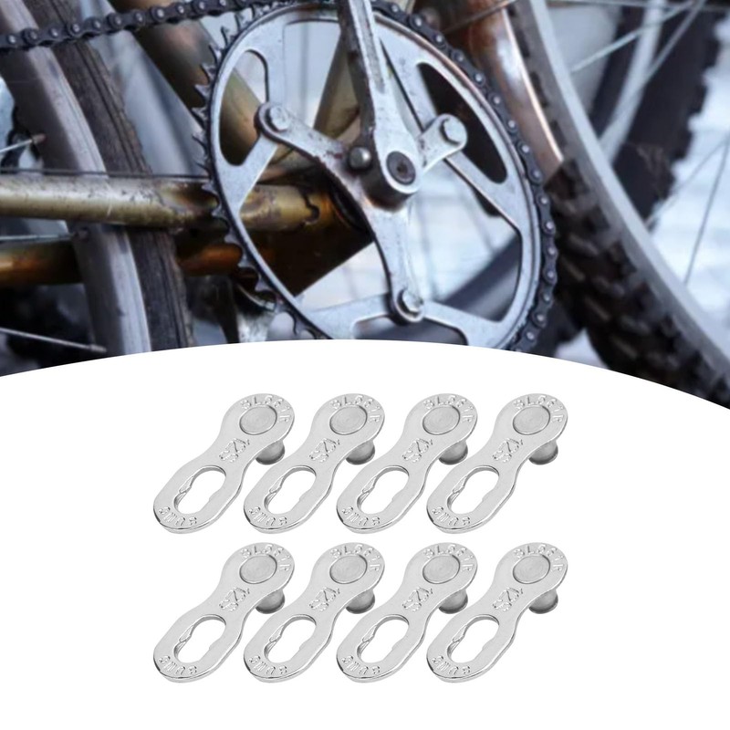 4 Pairs Steel 12 Speed Bicycle Chain Connector Parts Link