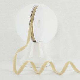 MEEDEE Khaki Velvet Ribbon 3/8 Inch Double Face Velvet Ribbon 2 Rolls 20 Yards Vintage Khaki Velvet Ribbon for Ornaments, Gift Wrappig, Christmas Tree Decorations, Rustic Wreath, Winter Hoiday Decor