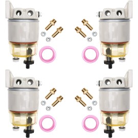Auto-Parts R12T Water Separator For Marine Spin-on 120AT Diesel Fuel Filter - 4 Packs