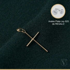 Dije Medalla Cruz Cristo Oro 10k Kilates Crucifijo + Regalo Amarillo