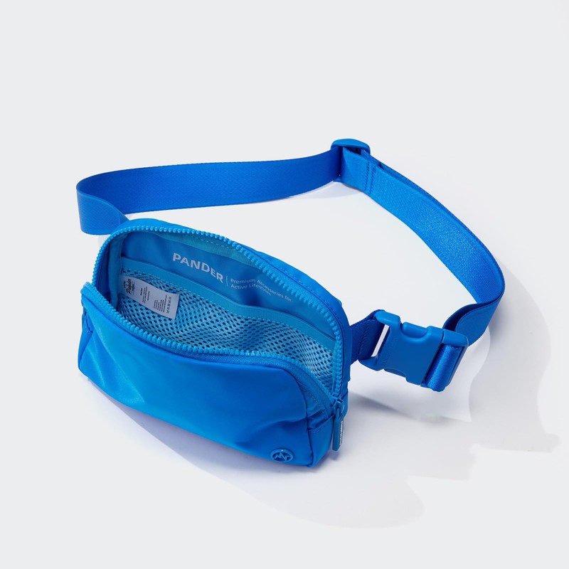 Pander Double Zipper Fanny Pack Nylon Everywhere Belt Bag, Fashion