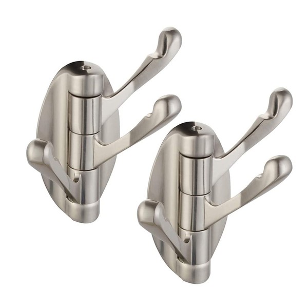 2 Packs Solid Metal Swivel Hook Heavy Duty Folding Swing