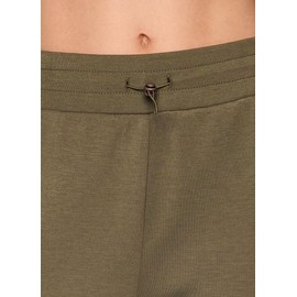 RBX Active Women's Sweatpants Lightweight Luxe Athleisure Fabric Wide Leg Pants with Pockets, Yoga Pants with Bungee Cord Waistband Olive S