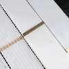 NBG-2 2x6 White and Gold Metal Stainless Steel Polished Marble