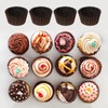 1000 Stück braune Mini-Kuchen-Pappbecher, Eierkuchen-Dessert-Plätzchen-Papierschalen, spezielle backende runde Pappbecher, Muffins,