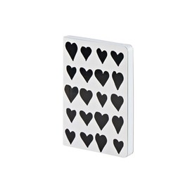 nuuna Notebook A6 | Bébé Sucré S - Coeur De La Nuit | 2.5 mm Dot Grid | 176 Numbered Pages | 120 g Premium Paper | Vegan White | Sustainably Produced in Germany